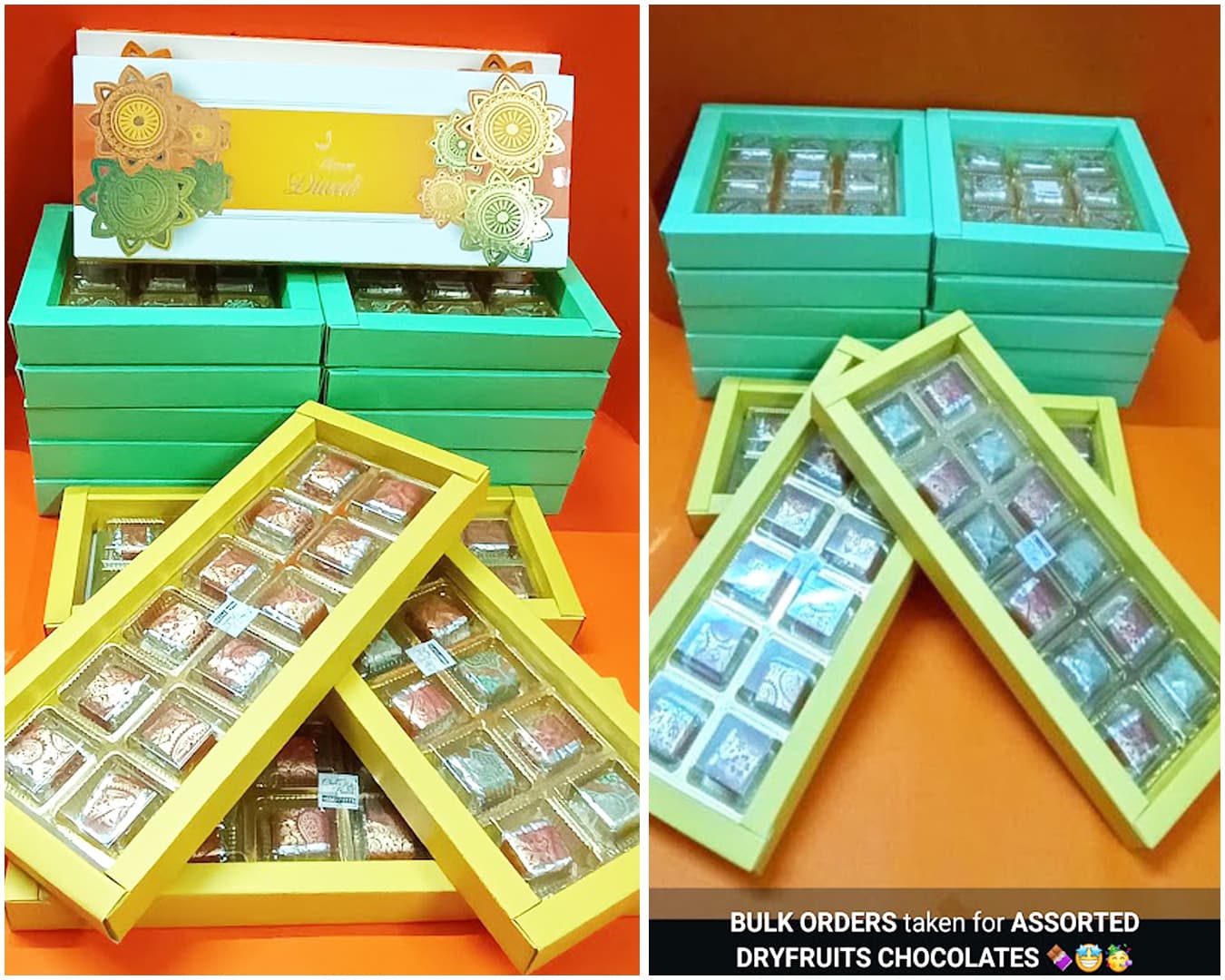 12 pcs chocolate gift box photo placeholder